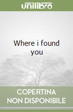 Where i found you libro