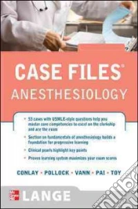 Case Files Anesthesiology libro