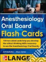 Anesthesiology oral board flash cards