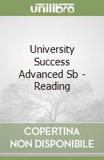 University Success Advanced Sb - Reading libro