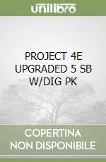 PROJECT 4E UPGRADED 5 SB W/DIG PK libro