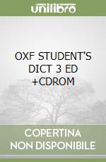OXF STUDENT'S DICT 3 ED +CDROM