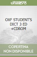 OXF STUDENT'S DICT 3 ED +CDROM libro