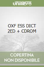 OXF ESS DICT 2ED + CDROM libro