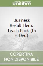 Business Result Elem: Teach Pack (tb + Dvd) libro