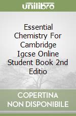 Essential Chemistry For Cambridge Igcse Online Student Book 2nd Editio libro