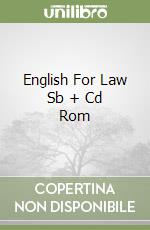 English For Law Sb + Cd Rom libro
