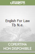 English For Law Tb N.e. libro