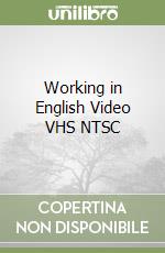 Working in English Video VHS NTSC libro