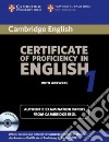 Cambridge Certificate Of Proficiency In English 1 Self-study Pack libro