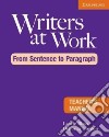 Blass Writers At Work Sentence Parag. Tch libro
