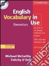 Mccarthy Eng. Voc. In Use Elem 2ed Wo/a libro