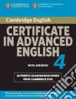 Cambridge Certificate in Advanced English 4 for Updated Exam libro