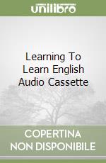 Learning To Learn English Audio Cassette libro