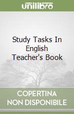 Study Tasks In English Teacher's Book libro