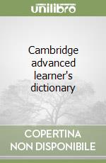 Cambridge advanced learner's dictionary libro