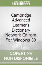 Cambridge Advanced Learner's Dictionary Network Cd-rom For Windows 30 libro