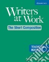Singleton Writers At Work Short Tch libro