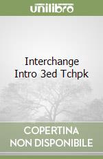 Interchange Intro 3ed Tchpk libro