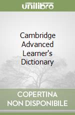 Cambridge Advanced Learner's Dictionary libro