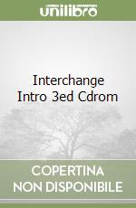 Interchange Intro 3ed Cdrom libro