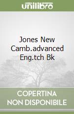 Jones New Camb.advanced Eng.tch Bk libro