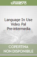 Language In Use Video Pal Pre-intermedia libro