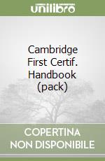 Cambridge First Certif. Handbook (pack) libro