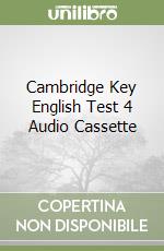 Cambridge Key English Test 4 Audio Cassette libro