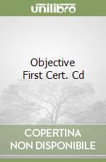 Objective First Cert. Cd libro