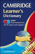 Cambridge learner's dictionary. Intermediate to upper intermediate. Con CD-ROM