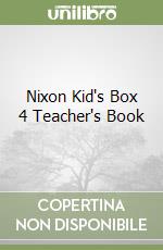 Nixon Kid's Box 4 Teacher's Book libro