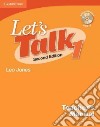 Jones Let's Talk 1 2ed Tch + Cd libro