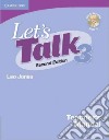 Jones Let's Talk 3 2ed Tch + Cd libro di Jones Leo