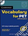 Esol Camb Vocab Pet W/a+cd libro