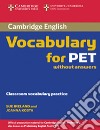 Esol Camb Vocab Pet Wo/a libro
