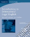 Introduction to International Legal English. Teacher's Book libro