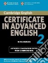 Cambridge Certificate in Advanced English 2 with Answers libro di Cambridge University Press (COR)