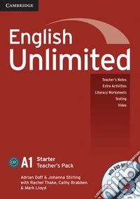 English Unlimited. Level A1 Teacher's Pack. Teacher's Book. Con DVD-ROM