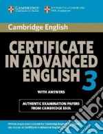 Cambridge Certificate in Advanced English, With Answers libro