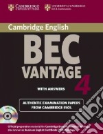 Esol Cambridge Bec 4 Vantage Pack libro