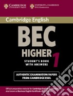 Cambridge English Business Certificate. Higher 1 Student's Book with answers libro