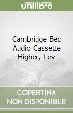 Cambridge Bec Audio Cassette Higher, Lev libro
