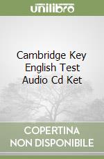 Cambridge Key English Test Audio Cd Ket libro