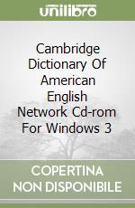 Cambridge Dictionary Of American English Network Cd-rom For Windows 3 libro