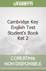 Cambridge Key English Test Student's Book Ket 2 libro