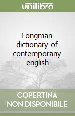 Longman dictionary of contemporany english libro