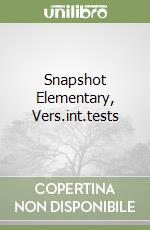 Snapshot Elementary, Vers.int.tests libro