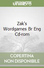 Zak's Wordgames Br Eng Cd-rom libro