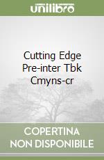 Cutting Edge Pre-inter Tbk Cmyns-cr libro